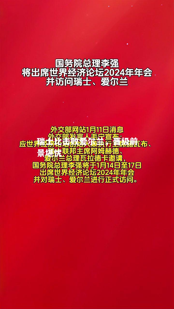 瑞士比击败爱尔兰，晋级前景堪忧